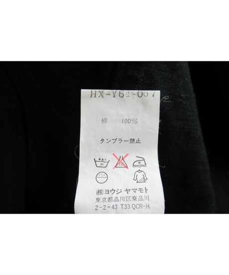 01ss yohji yamamoto pour homme 黒 ミリタリー シンプルブルゾン HX-Y64-067
