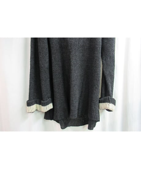 AD1994 COMME des GARCONS HOMME PLUS 縮絨 グレー切り替えニット PJ-040240