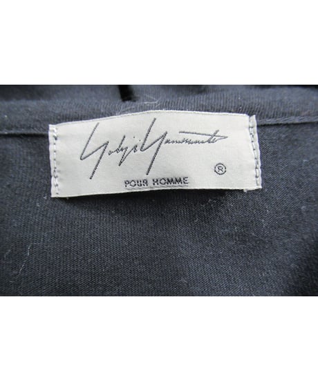 18aw yohji yamamoto POUR HOMME プリントデザイン 長袖ロングカットソー （HV-T10-072）
