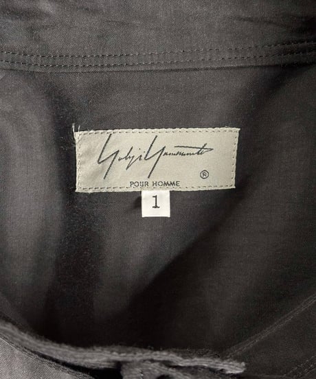 2019AW yohji yamamoto pour homme スタンドカラーロングシャツ（HC-B58-208）