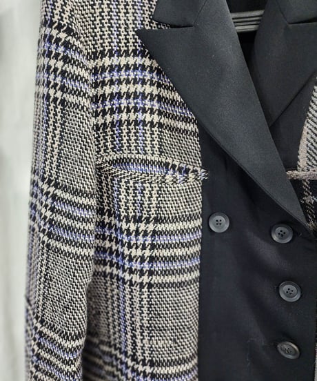2020aw yohji yamamoto pour homme アシンメトリーリバーシブルロングジャケット (HR-J17-874)