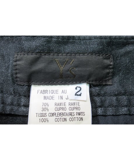Y's for men yohji yamamoto 切替えデザインワイドパンツ MM-P22-809