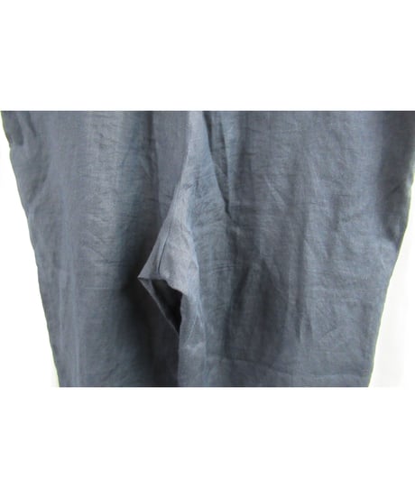 14ss yohji yamamoto pour homme 麻 紺 シンプルワイドパンツ（HG-P05-300）
