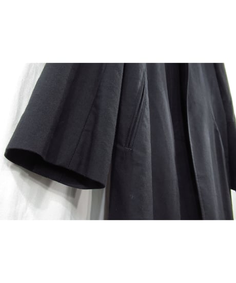 20ss yohji yamamoto pour homme ノーカラー シンプル コットン ロングジャケット（HN-J06-002）