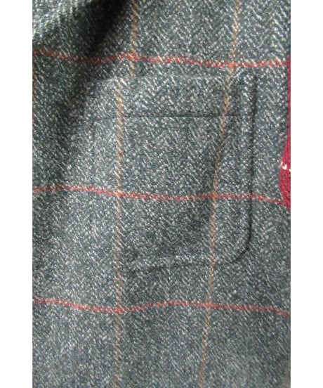 AD1996 COMME des GARCONS HOMME PLUS アーガイル袖切り替えデザインジャケット PJ-04062L