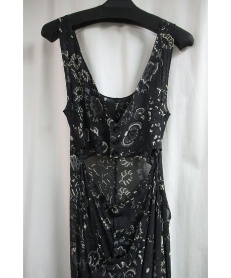 90’s yohji yamamoto femme vintage 花柄プリントデザインワンピース  FZ-D83-237