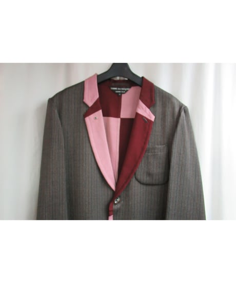 AD2001 COMME des GARCONS HOMME PLUS 裏地切替えデザインジャケット PJ 10067M