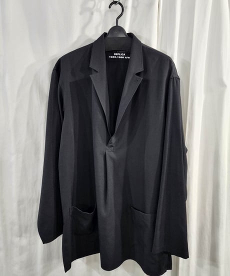 2016aw yohji yamamoto pour homme 黒 REPLICA プルオーバーシャツジャケット （HR-B36-160)