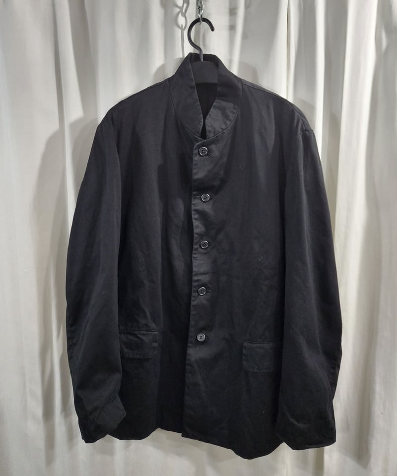 Y's for men yohji yamamoto スタンドカラー 黒 コットン ロングジャ...