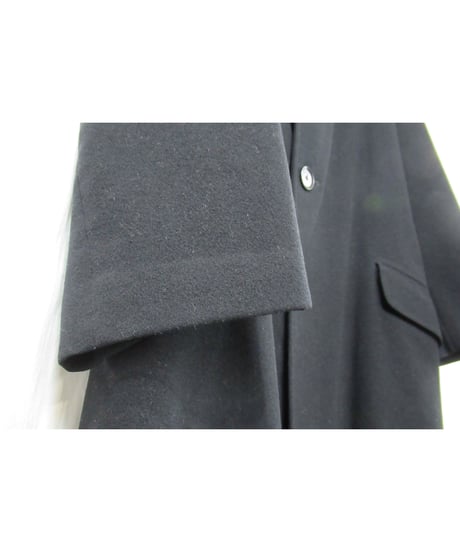 99aw yohji yamamoto pour homme vintage フラップポケットデザイン ステンカラーロングコート（HN-C10-140）