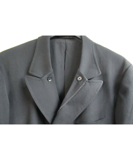 13aw yohji yamamoto pour homme ダブルファスナー 襟デザインジャケット HQ-J31-100