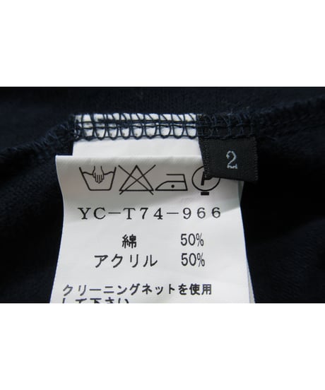 Y’s yohji yamamoto 紺 シンプルデザインカットソー（YO-T74-966）