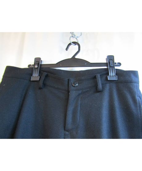 Y's yohji yamamoto フラノストレートシンプルパンツ YZ-P22-101