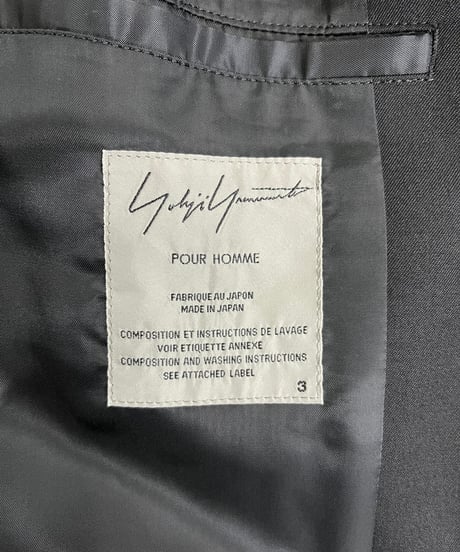 2016AW yohji yamamoto pour homme リエ刺繡ジャケット（HR-J22-130）