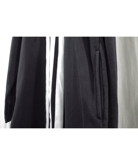 Y-3 yohji yamamoto ３本ライン ラグランスリーブデザイン ロングパーカー（3C-2）