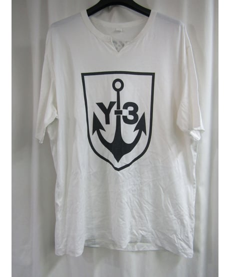 Y-３yohji yamamoto 襟デザインプリントカットソー 3C-5