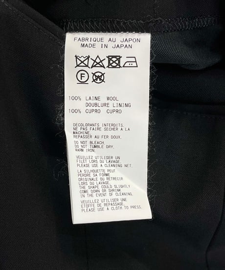 2019AW yohji yamamoto +NOIR バックフリルジャケット（NC-J16-132）