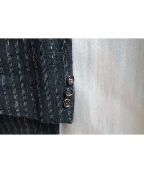 80’s COMME des GARCONS HOMME vintage 襟切替え ストライプジャケット HJ-02025M