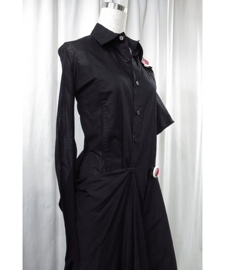 未使用 20ss yohji yamamoto femme マグネット付き 変形デザインドレス（FN-D17-801）