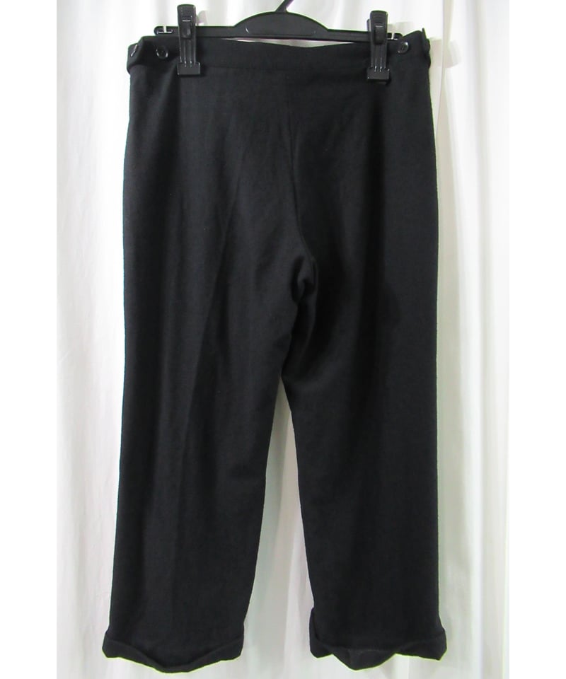 yohji yamamoto+noir クロップドシンプルパンツ ND-P04-101 | L