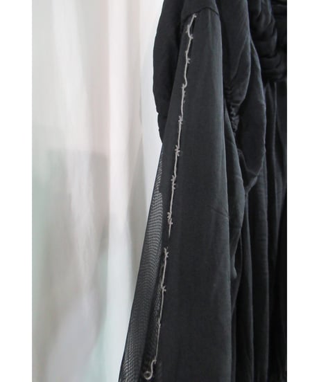 95ss yohji yamamoto femme vintage ギャザーデザインワンピース FB-D14-100