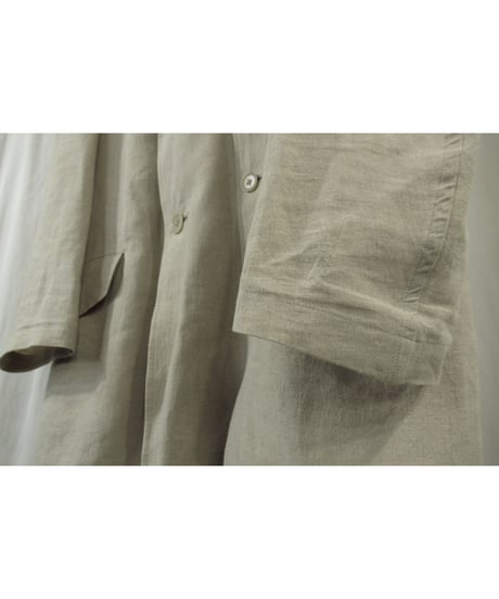 21ss yohji yamamoto pour homme リネン 多釦デザイン ノーカラージャケット（HD-J21-303）