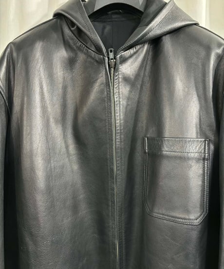 Y's for men フード付きカウレザーブルゾン（MW-C06-702）