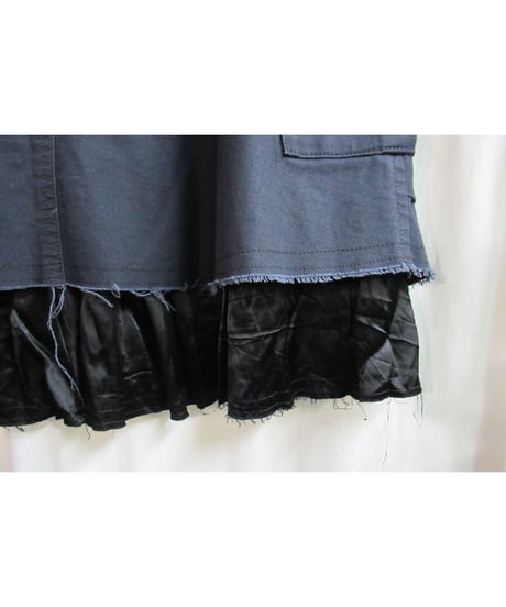 Y's yohji yamamoto 素材レイヤードデザインスカート YB-S01-024
