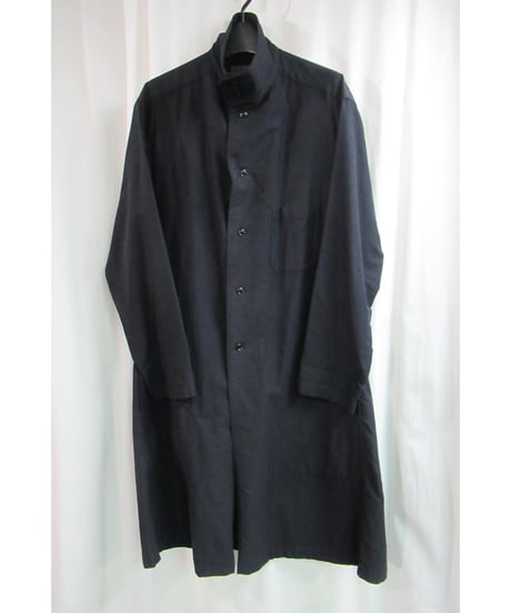 17ss yohji yamamoto pour homme スタンドカラーロングブラウス HD-B06-002