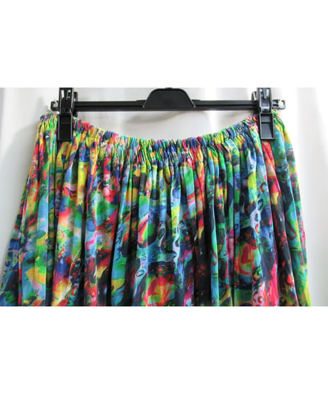 11ss yohji yamamoto femme プリントスカート（FO-T71-655）
