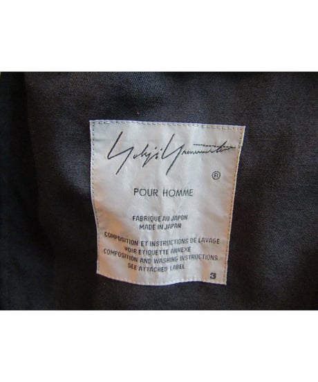未使用 19ss yohji yamamoto pour homme カッティングデザインロングジャケット HH-J11-100