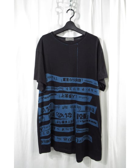 18ss yohji yamamoto pour homme デザインプリントカットソー（HW-T28-273）