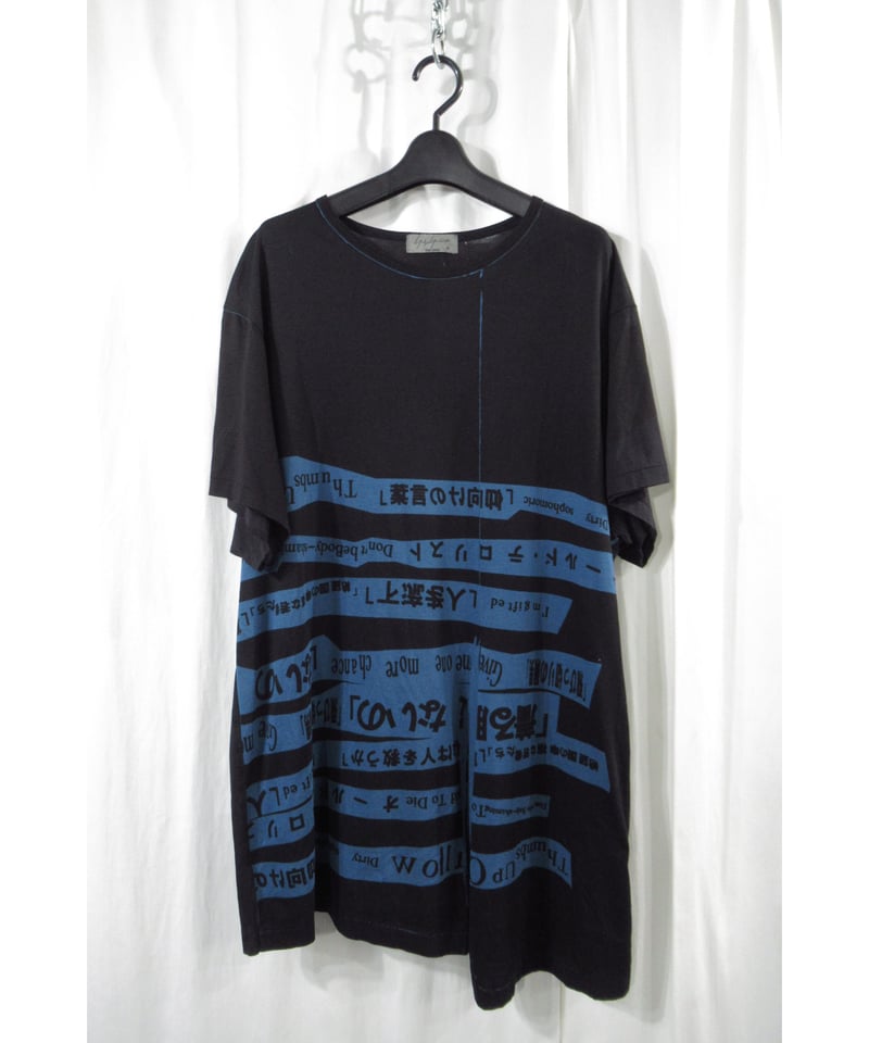 18ss yohji yamamoto pour homme デザインプリントカットソー（HW