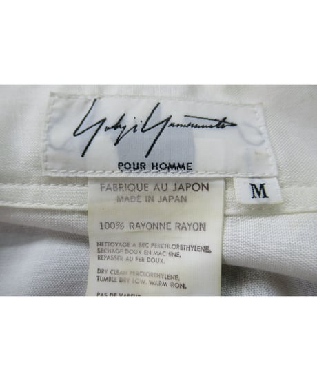 激レア 96ss yohji yamamoto pour homme vintage 花と少年期 ひまわりプリントブラウス（HF-B06-933）