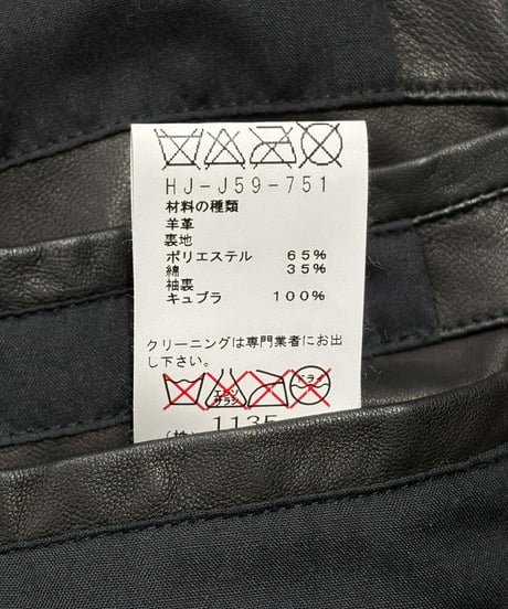 未使用 2010SS yohji yamamoto pour homme レザージャケット（HJ-J59-751）