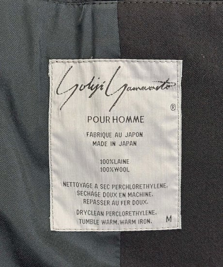1980's yohji yamamoto pour homme vintage 水牛釦ジャケット（H-J-117xxx）