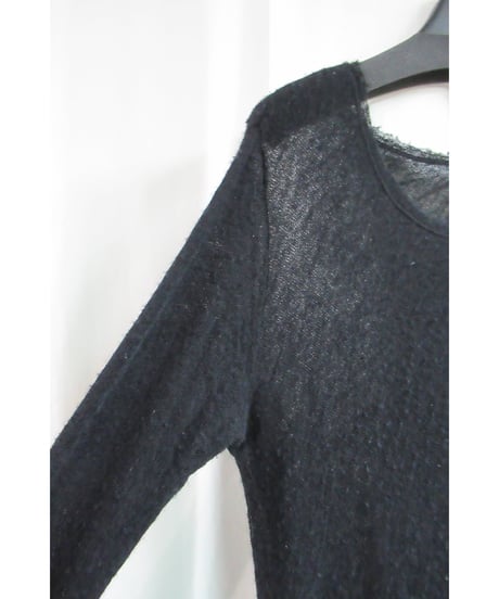 Y's yohji yamamoto 黒 裾デザインニット YU-T76-978
