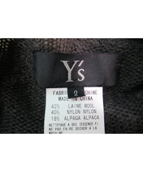 Y's yohji yamamoto アシメトリーデザインオーバーニット YH-K08-173