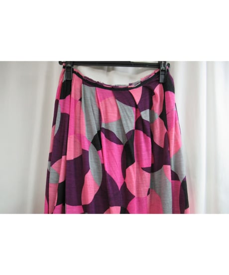 yohji yamamoto +noir ニットカットソー プリントスカート NB-T62-171