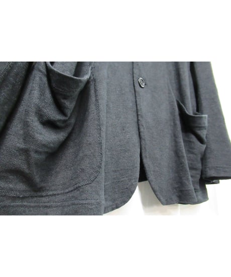 10ss yohji yamamoto pour homme 麻 スタンドカラージャケット（HJ-J60-352）