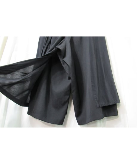 14ss yohji yamamoto femme レイヤードデザイン クロップドパンツ（FG-P09-830）
