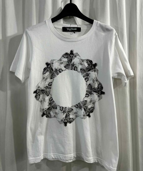 2014AW yohji yamamoto femme プリント半袖Tシャツ（FF-T92-076）