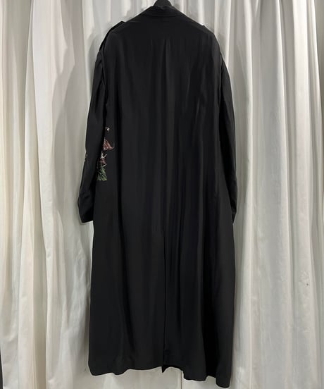 2022SS yohji yamamoto pour homme ダリア柄シルクロングジャケット（HG-J19-409）