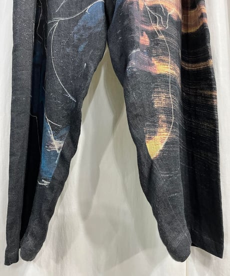 2020SS yohji yamamoto pour homme プリントパンツ（HN-P28-308）