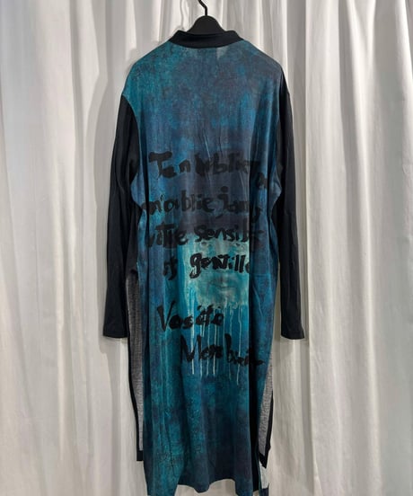 2020SS BLACK Scandal yohji yamamoto バックプリントロングカットソー（HN-T40-275）