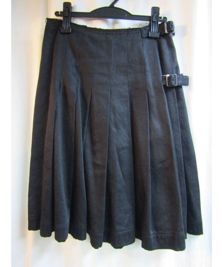 Y's yohji yamamoto ベルト付プリーツスカート YC-S01-001