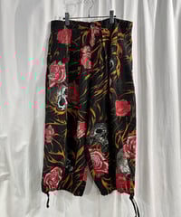 2019SS BLACK Scandal yohji yamamoto スカルプリントパンツ（HH-P93-310）