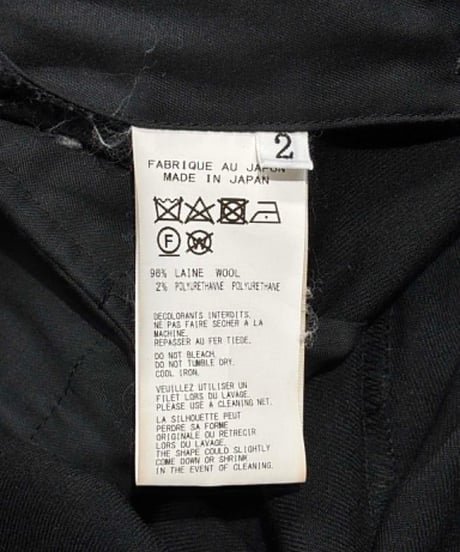 BLACK Scandal yohji yamamoto カラスパンツ（HC-P79-526）