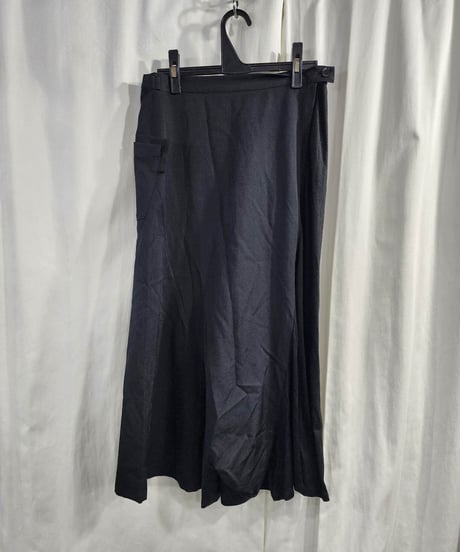 Y's yohji yamamoto 黒 切替えサルエルパンツ （YS-P08-100）