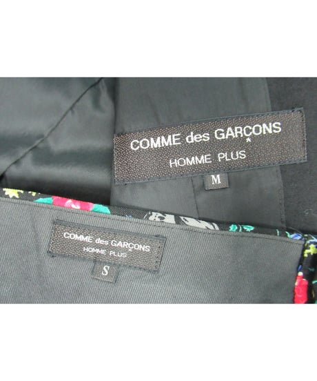 激レア AD1988 COMME des GARCONS HOMME PLUS 花襟 ダブルボタンデザインジャケット PP-05008S